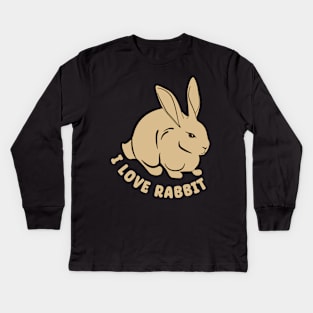 I love rabbit Kids Long Sleeve T-Shirt